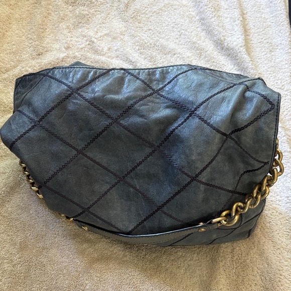 Tory Burch Handbags - Tory Burch Blue Denim Quilted Shoulder Bag